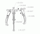 EXTRACTOR REVERSIBLE FORZA SERIE 1400T DE 3 PATAS